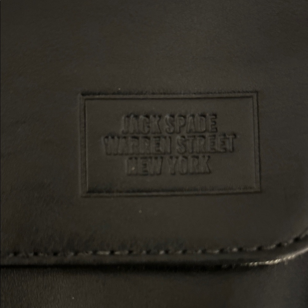 Jack Spade Dark Leather Messenger Bag
